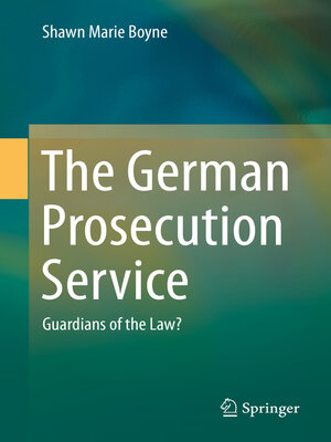 cover image of The German Prosecution Service